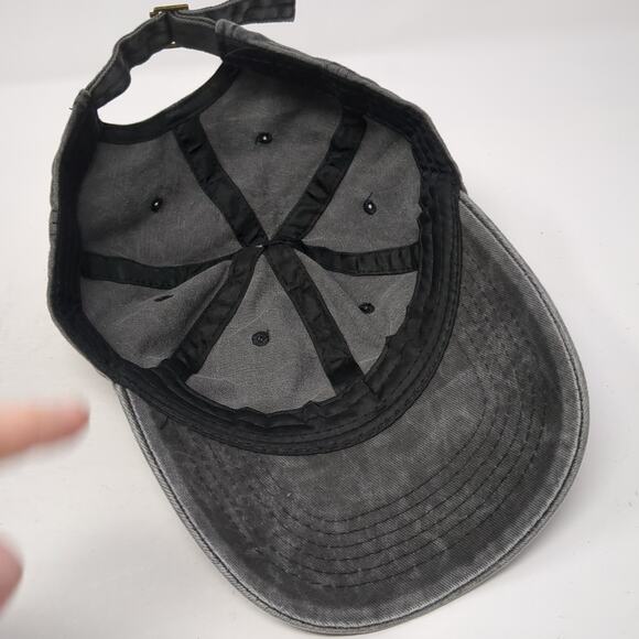 Just Dink It Slideback Baseball Cap Gray One Size Adjustable Vented Holes - Picture 7 of 8